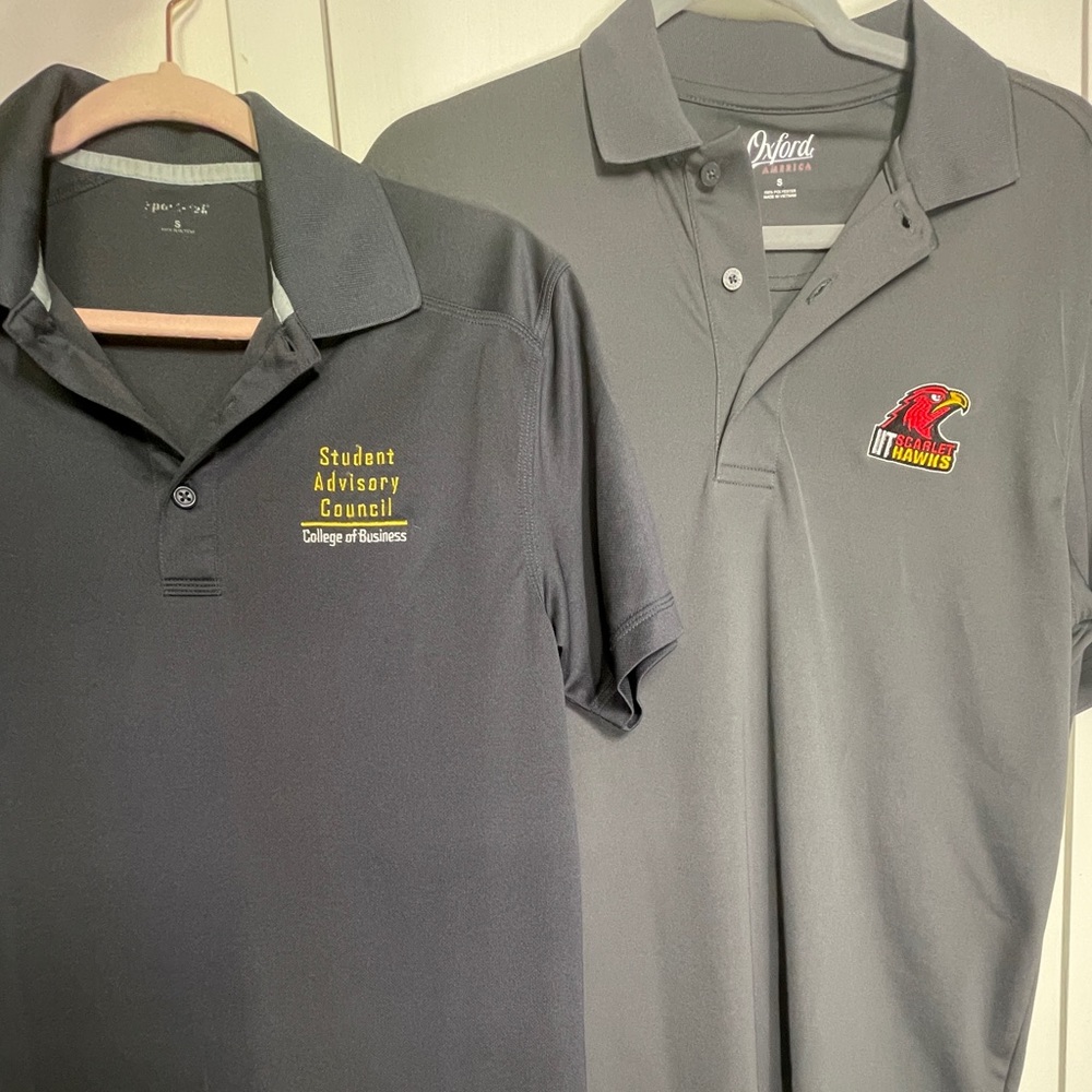 2 Piece Bundle of Grey Polos Mens Small